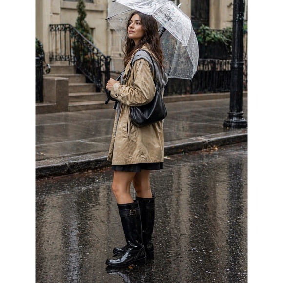 Sperry Shoes - Sperry Walker Atlantic Rain Boots Black Gloss Rubber Waterproof  Finish Women 9M